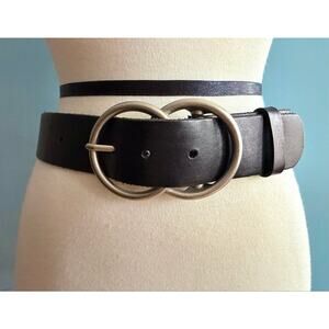 URBAN OUTFITTERS Black Leather Belt Womens sz S